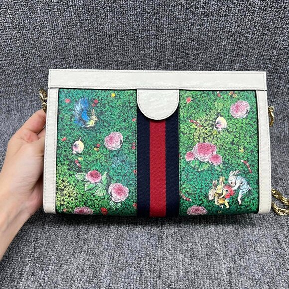 100% Authentic Gucci Ophidia Chain Small Shoulder Bag - Picture 2 of 16